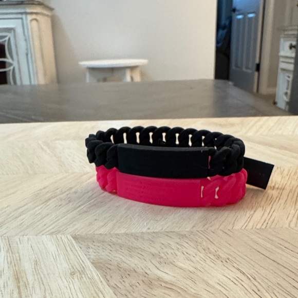 Marc Jacob’s Black and Pink Braided Bracelet Set - Picture 1 of 2